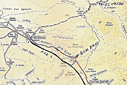 Agua Dulce Map