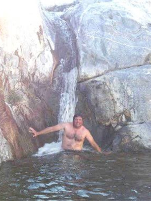 David Kier at Matomi Falls