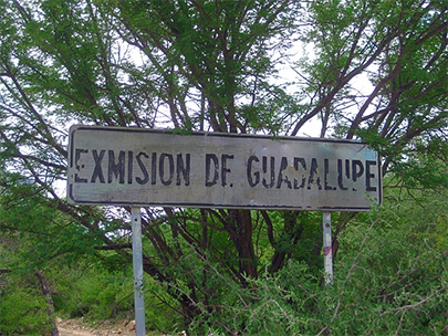 Mission Guadalupe sign